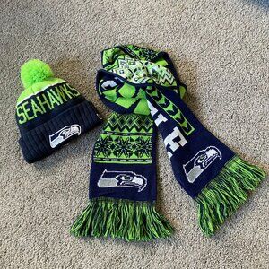 SEAHAWKS - Hat & Scarf Set - official NFL